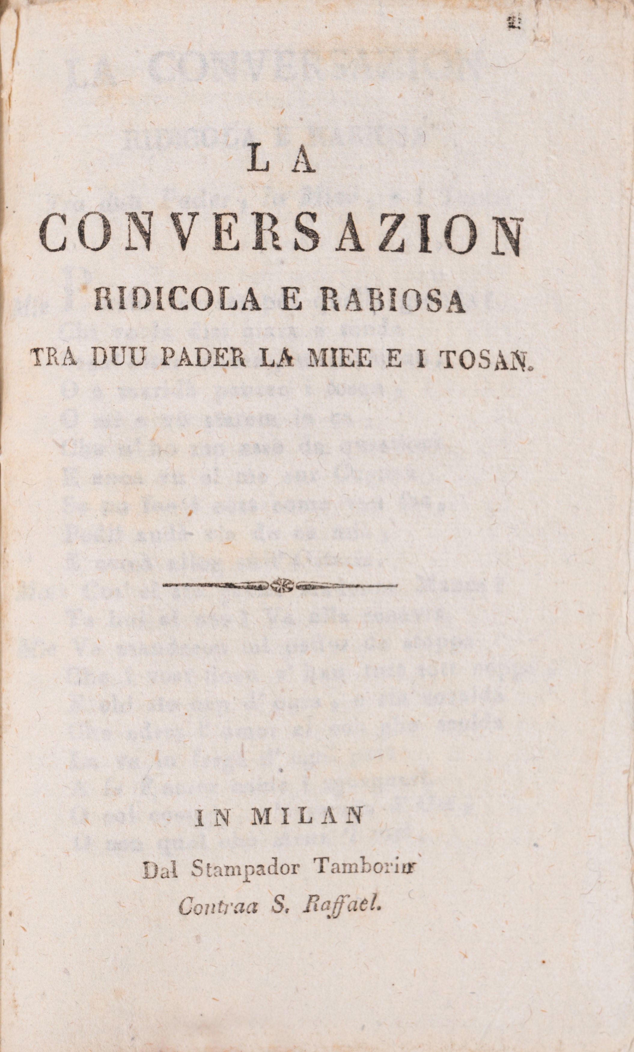 Storielle in Versi in Dialetto Milanese