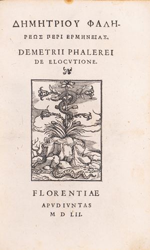 Dēmētriou Phalēreōs Peri hermēneias. Demetrii Phalerei De elocutione