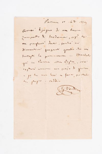 Lettera Autografa con Firma
