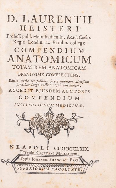 Compendium Anatomicum Totam Rem Anatomicam Brevissime Complectens