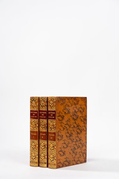 Oeuvres de Piron, 1758, in 3 volumi