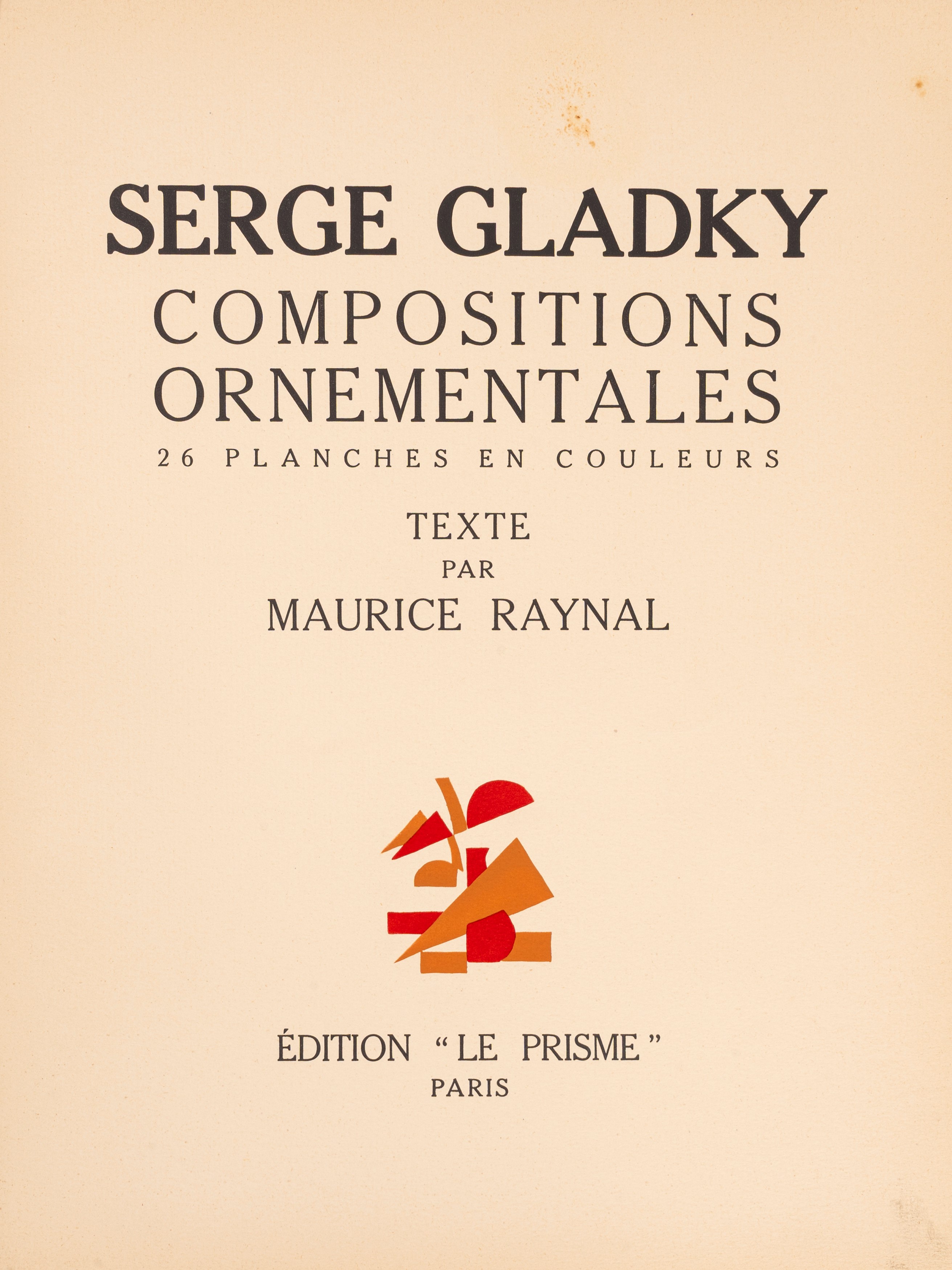 Serge Gladky, Maurice Raynal - Compositions Ornementales