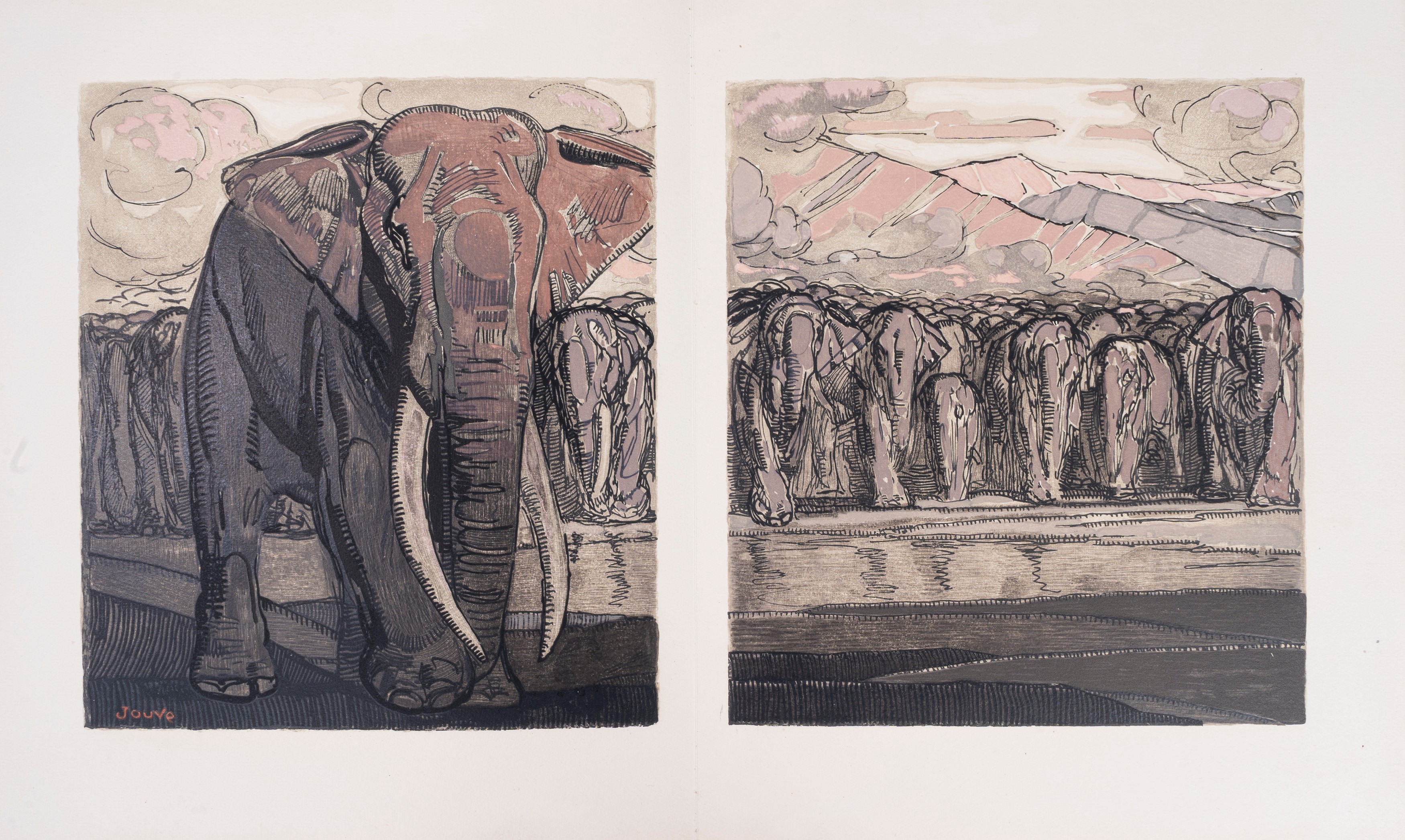 Poèmes Barbares. Illustrations De Jouve