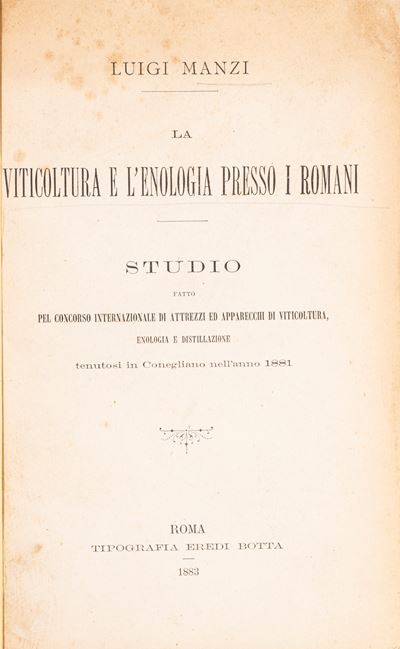 La Viticultura e L'enologia Presso i Romani