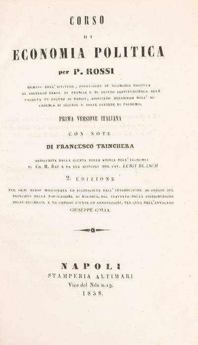 Corso di Economia Politica