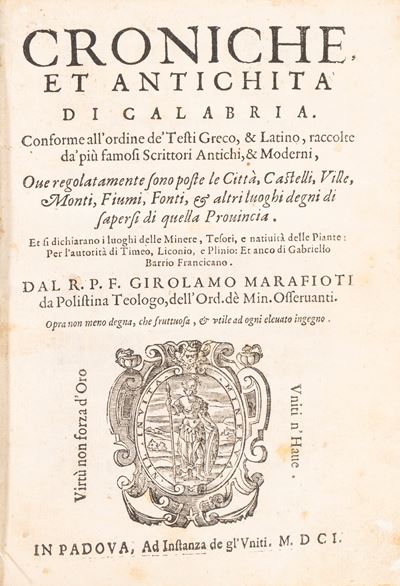 Croniche Et Antichità di Calabria