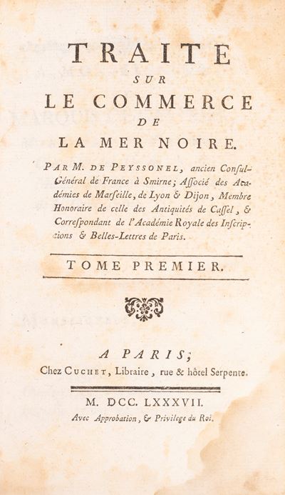 Traité Sur le Commerce De la Mer Noire
