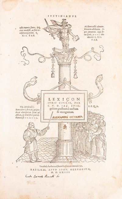 Lexicon Iuris Civilis, per C. V. D. Iac. Spiegelium, Postremò Auctum & Recognitum.