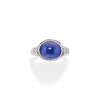 Anello con Lapislazzuli e Diamanti