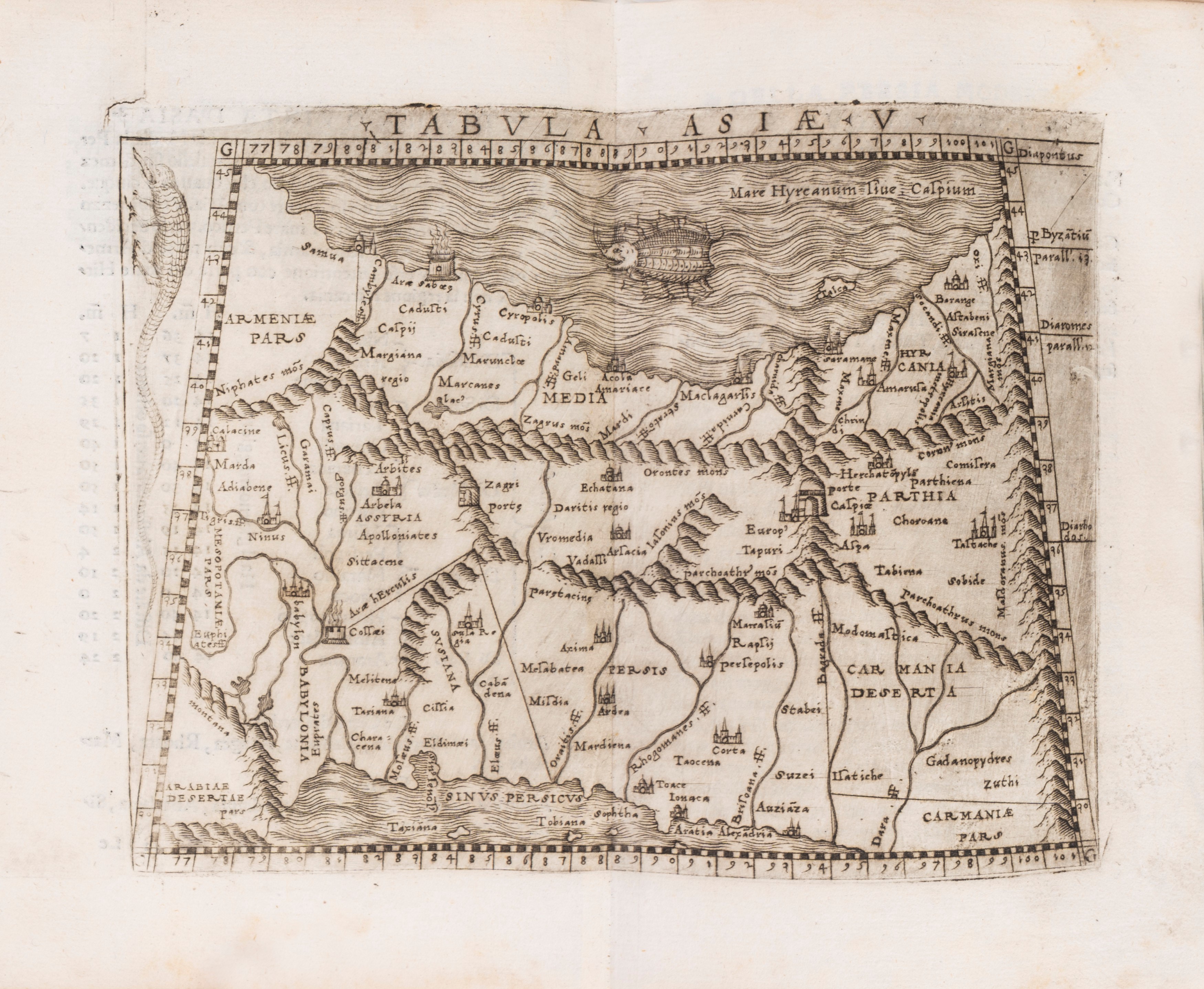 Tolomeo, Claudio - Tolomeo, La Geografia con commenti di Sebastiano Münster e tavole di Iacopo Ga...