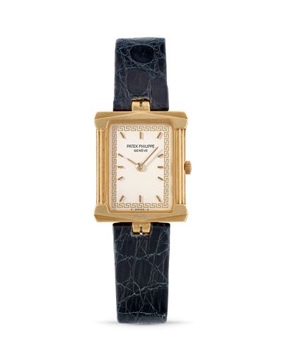 Les Grecques 4731, orologio a forma di tempio in oro 18K