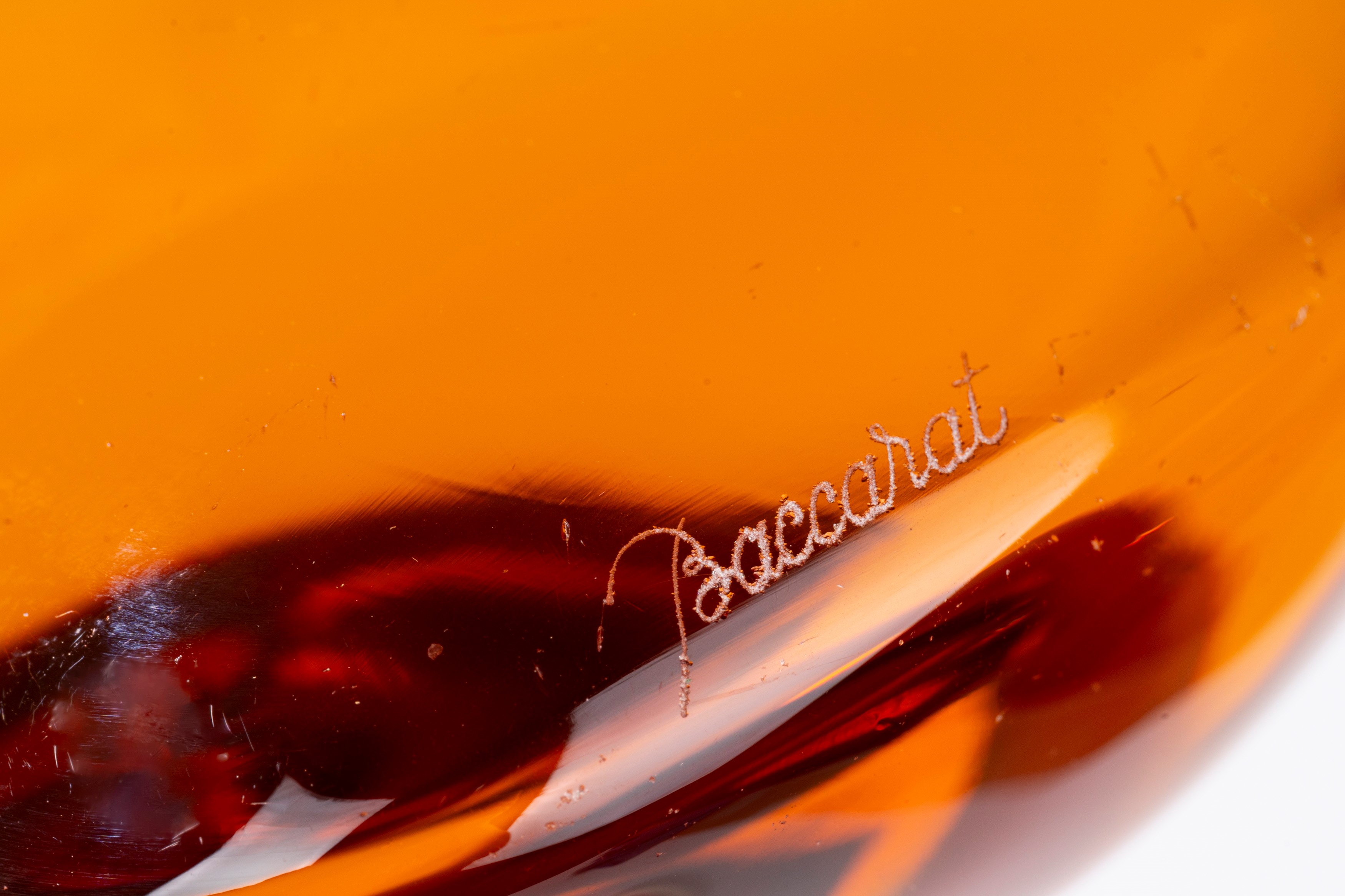 Cuore in Cristallo Color Ambra, Baccarat