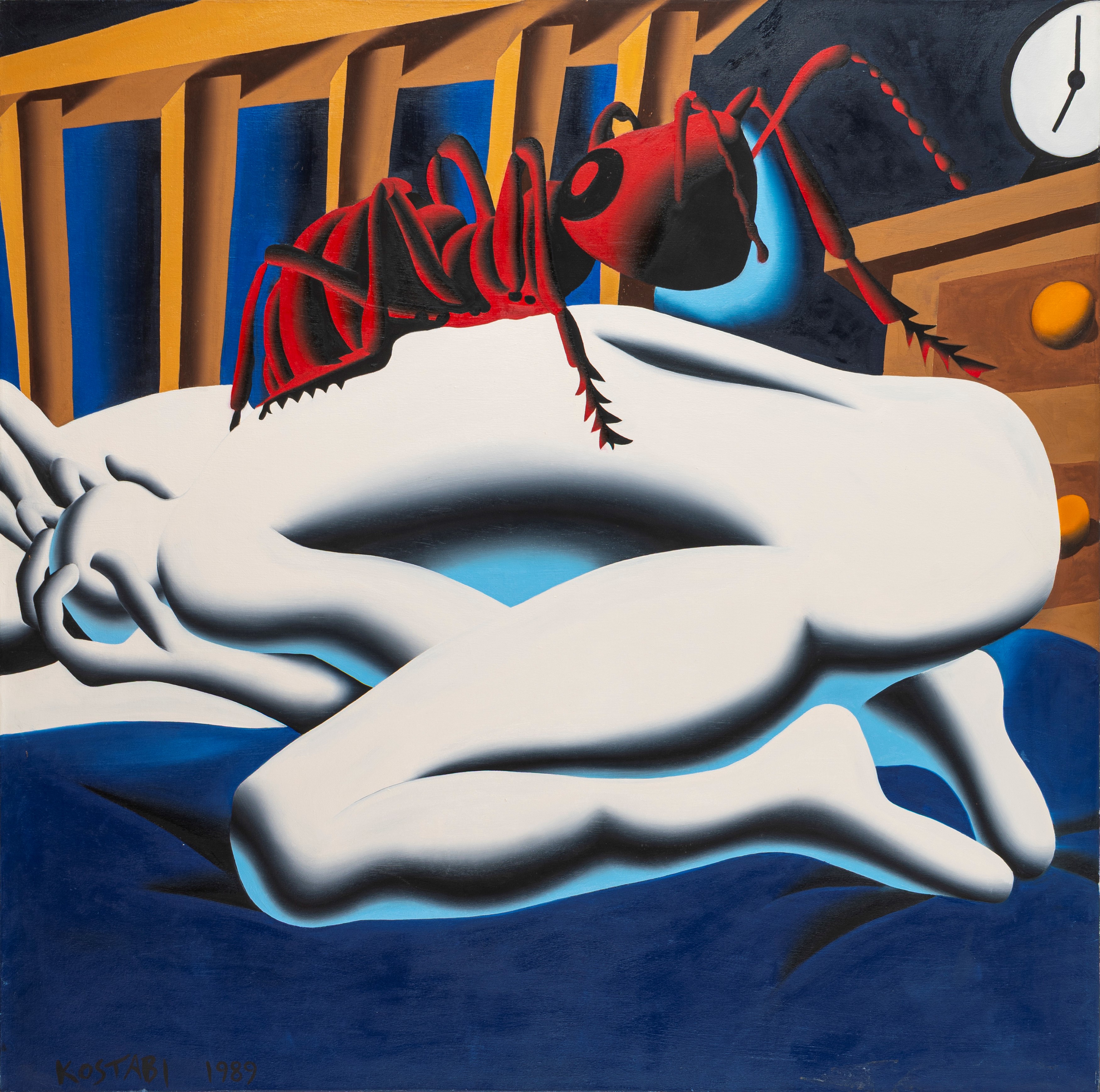 Mark Kostabi - Gregor massage therapist 1989 | Arte Moderna e