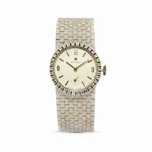 A 18K white gold lady&#39;s wristwatch, Zenith