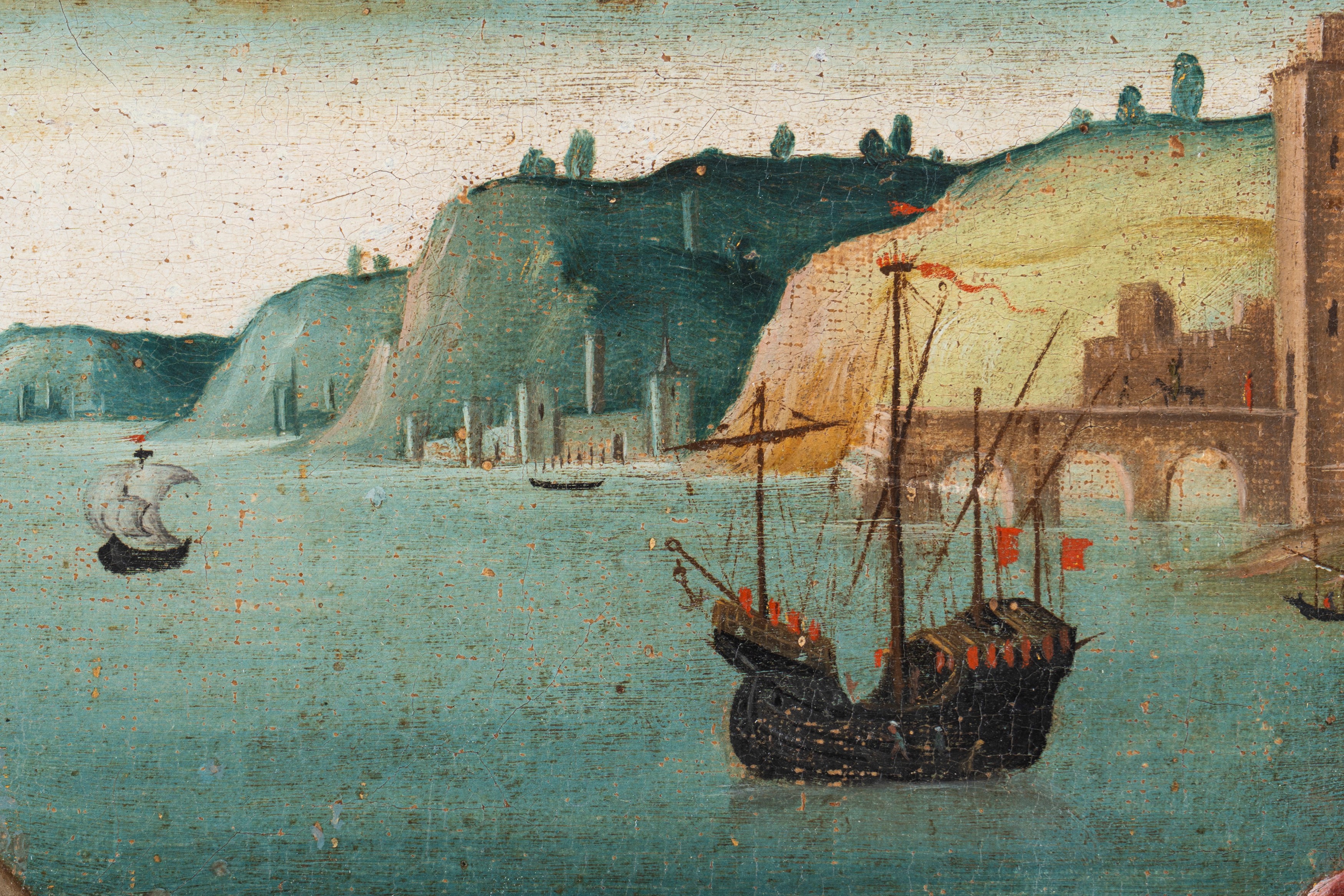 Giovanni Francesco Crivelli (attivo nel Cinquecento) - Compianto su Cristo morto, olio su tela di...