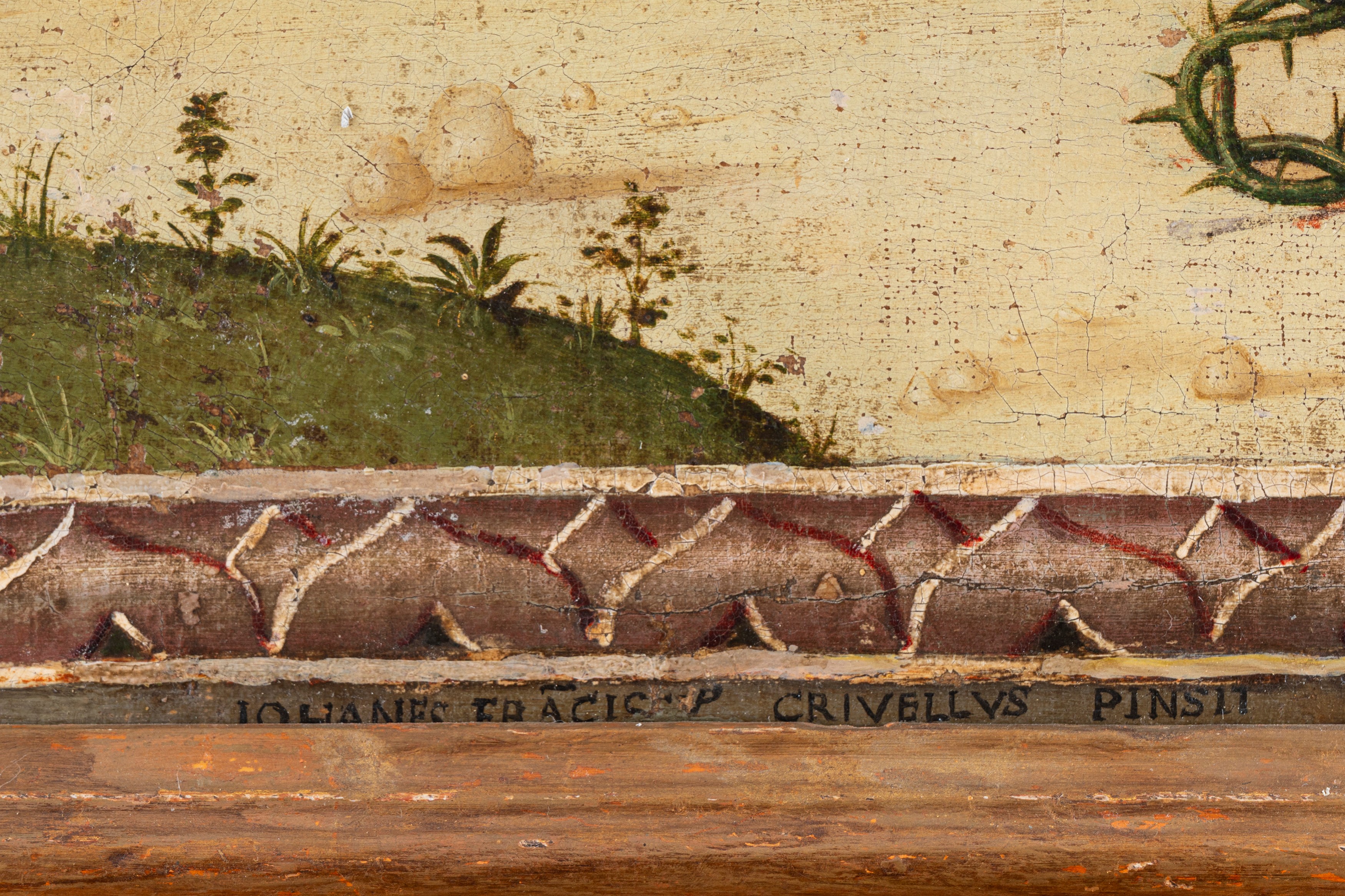 Giovanni Francesco Crivelli (attivo nel Cinquecento) - Compianto su Cristo morto, olio su tela di...
