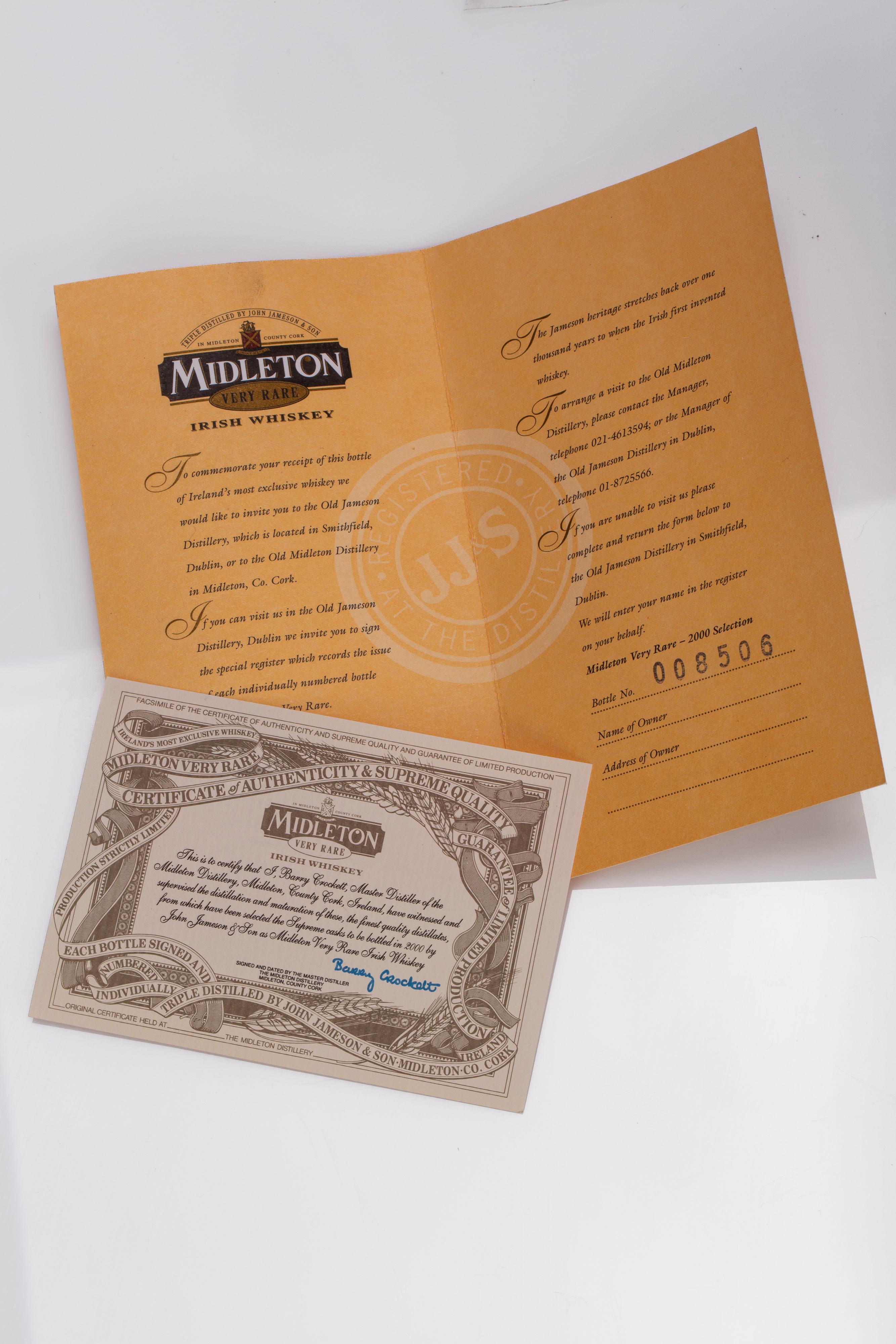 Midleton Ireland Very Rare Irish Whiskey