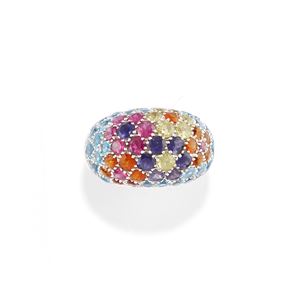 Anello con pietre colorate