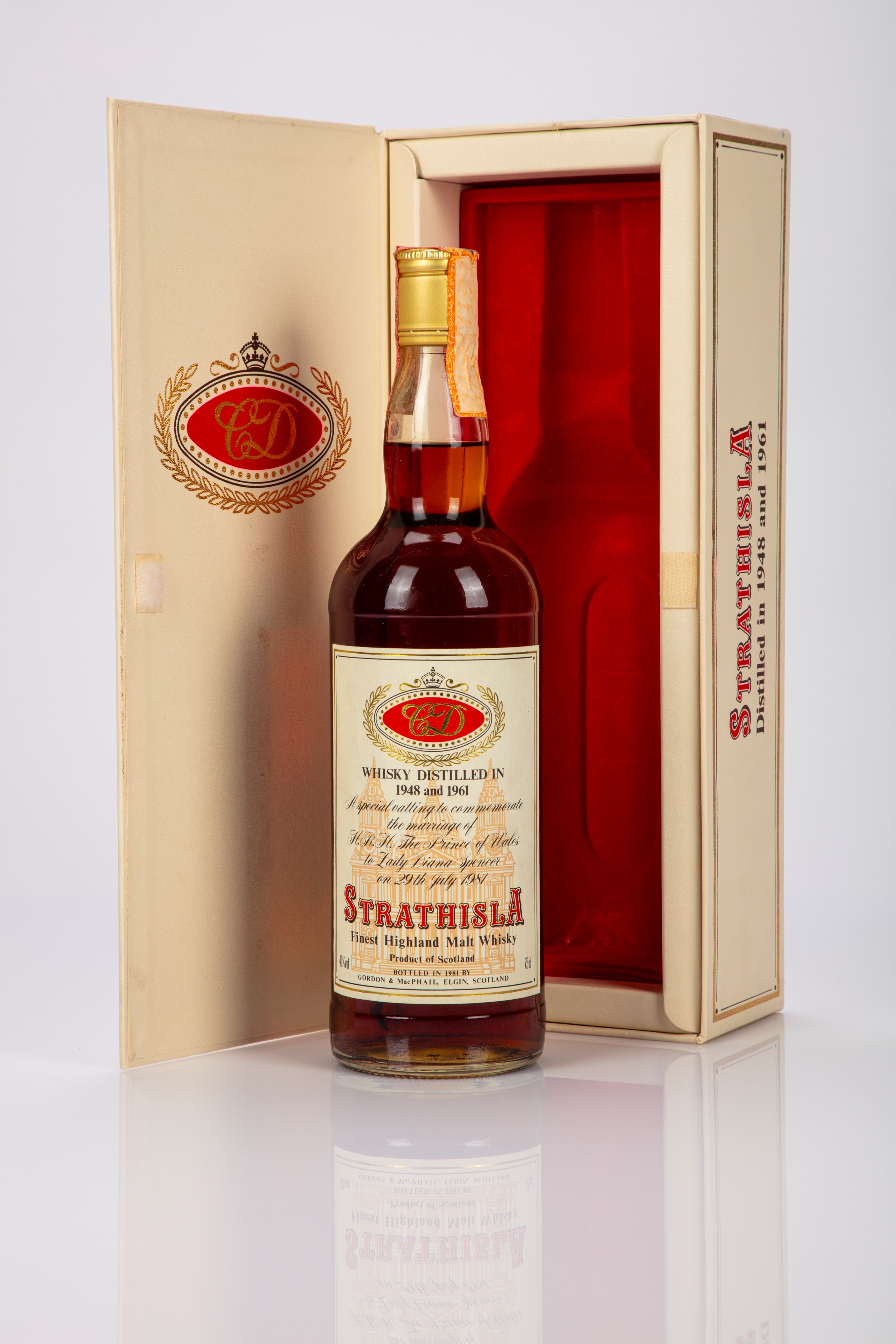 Strathisla 1948 & 1961 Pure Malt Scotch Whisky - Royal Wedding Commemorative Bottling