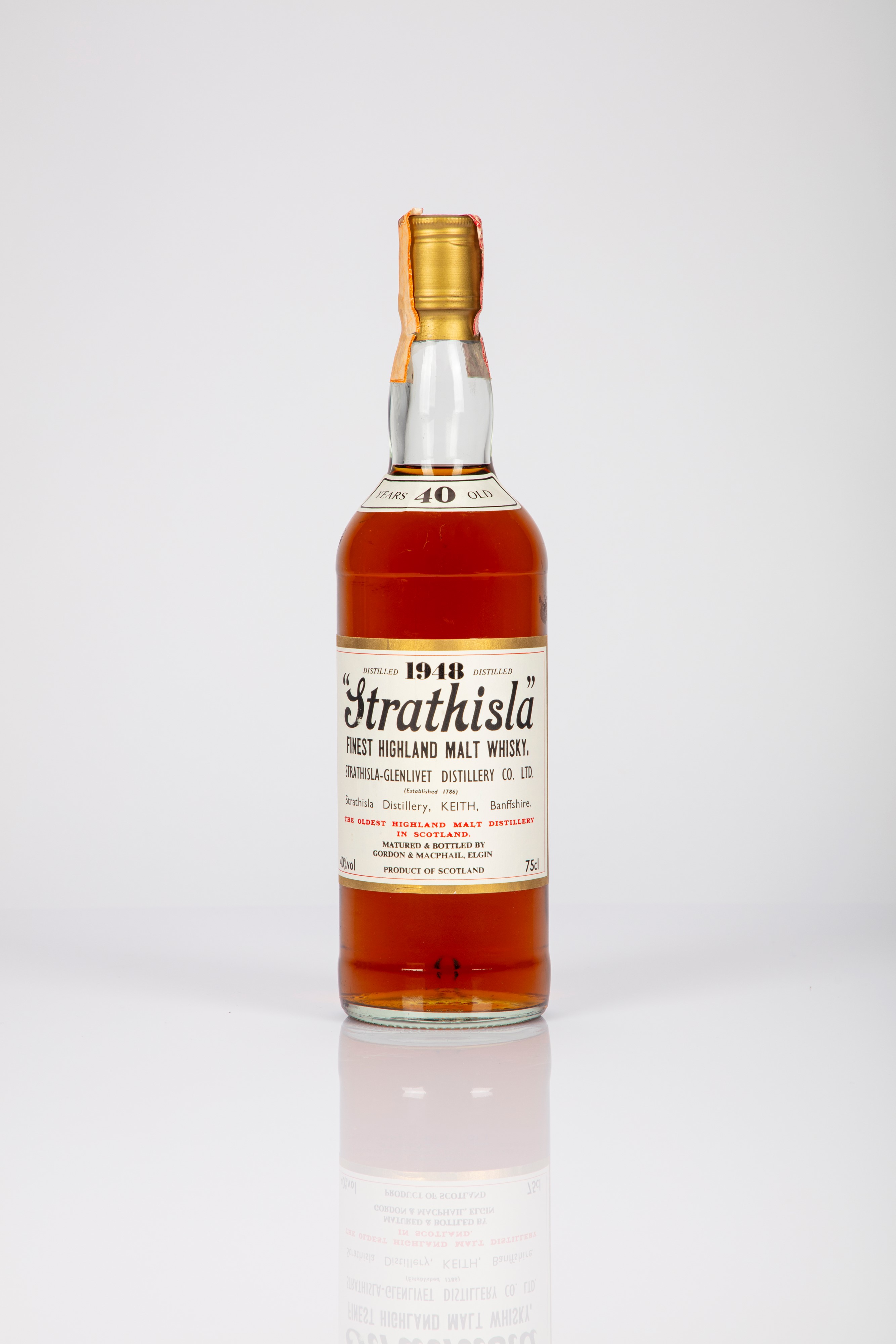 Strathisla Gordon & MacPhail 40 Year Old Single Malt Scotch Whisky