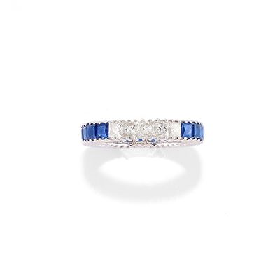 Anello con Zaffiri e Diamanti