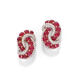 Orecchini con rubini 