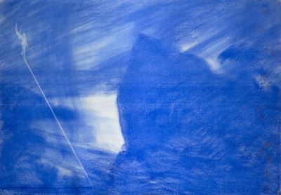 Oltremare - pastelli su carta, 1996, cm 70x100