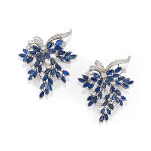 Due spille con zaffiri