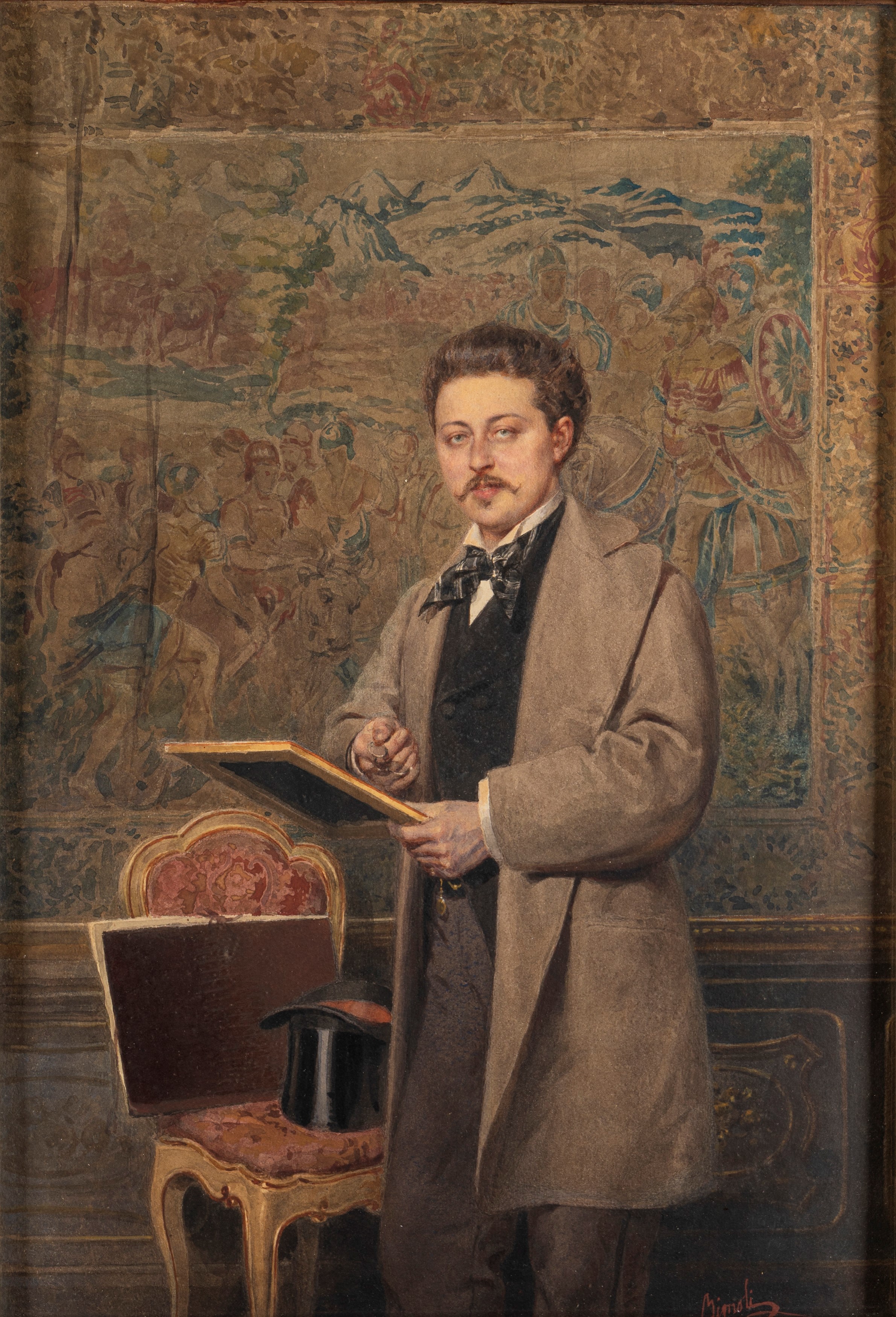 Antonio Bignoli - Ritratto di giovane collezionista | Arte Figurativa ...