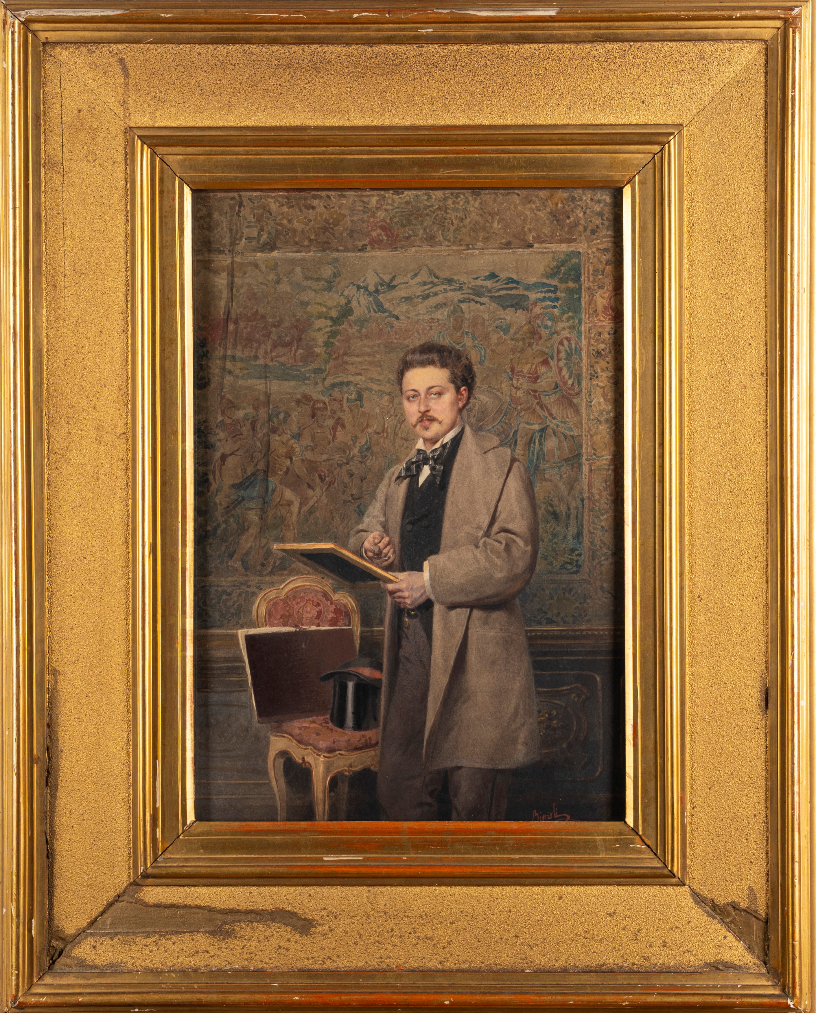 Antonio Bignoli - Ritratto di Giovane Collezionista