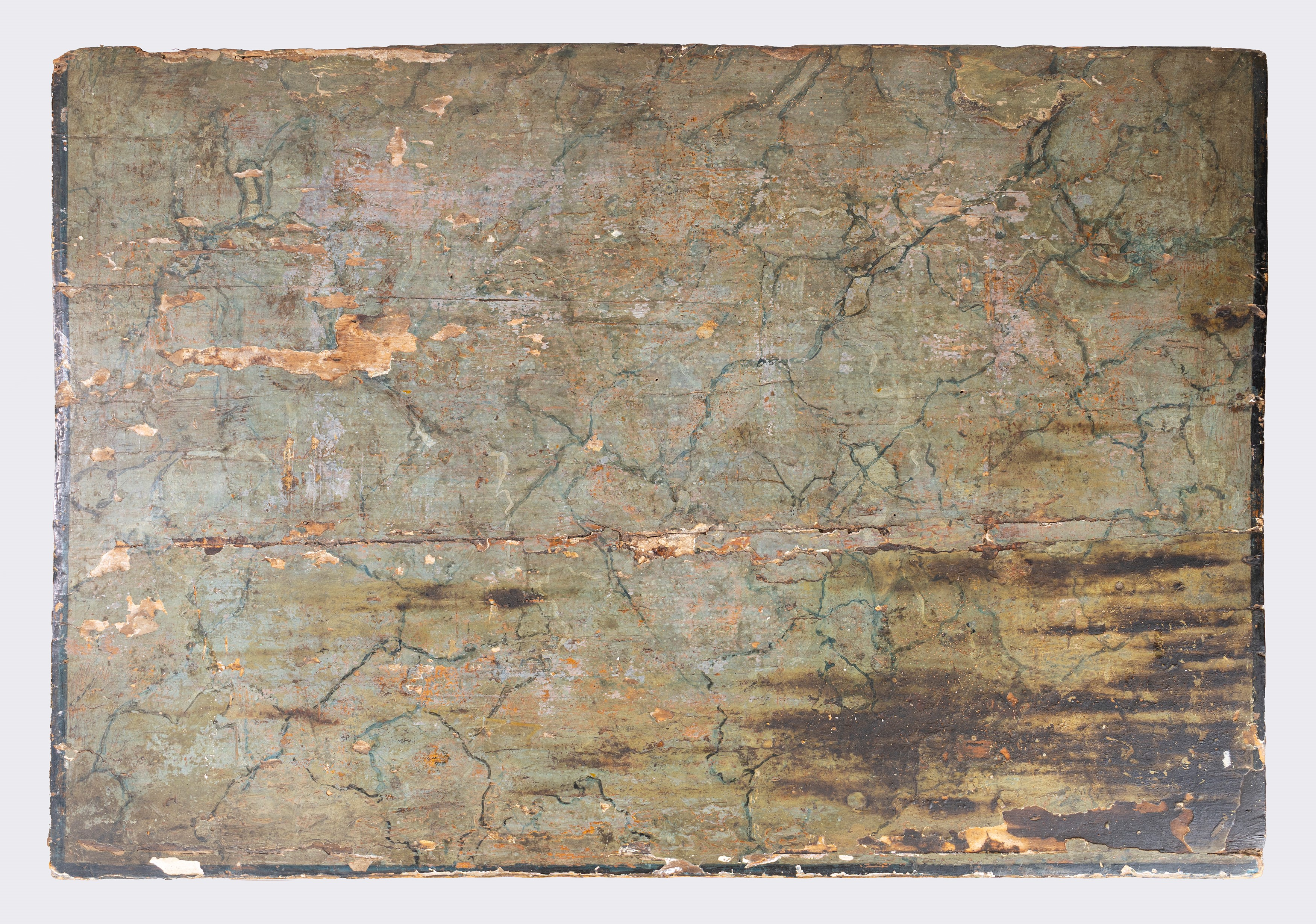 Piccolo Comò a Due Cassetti in Legno Laccato, Secolo XVIII