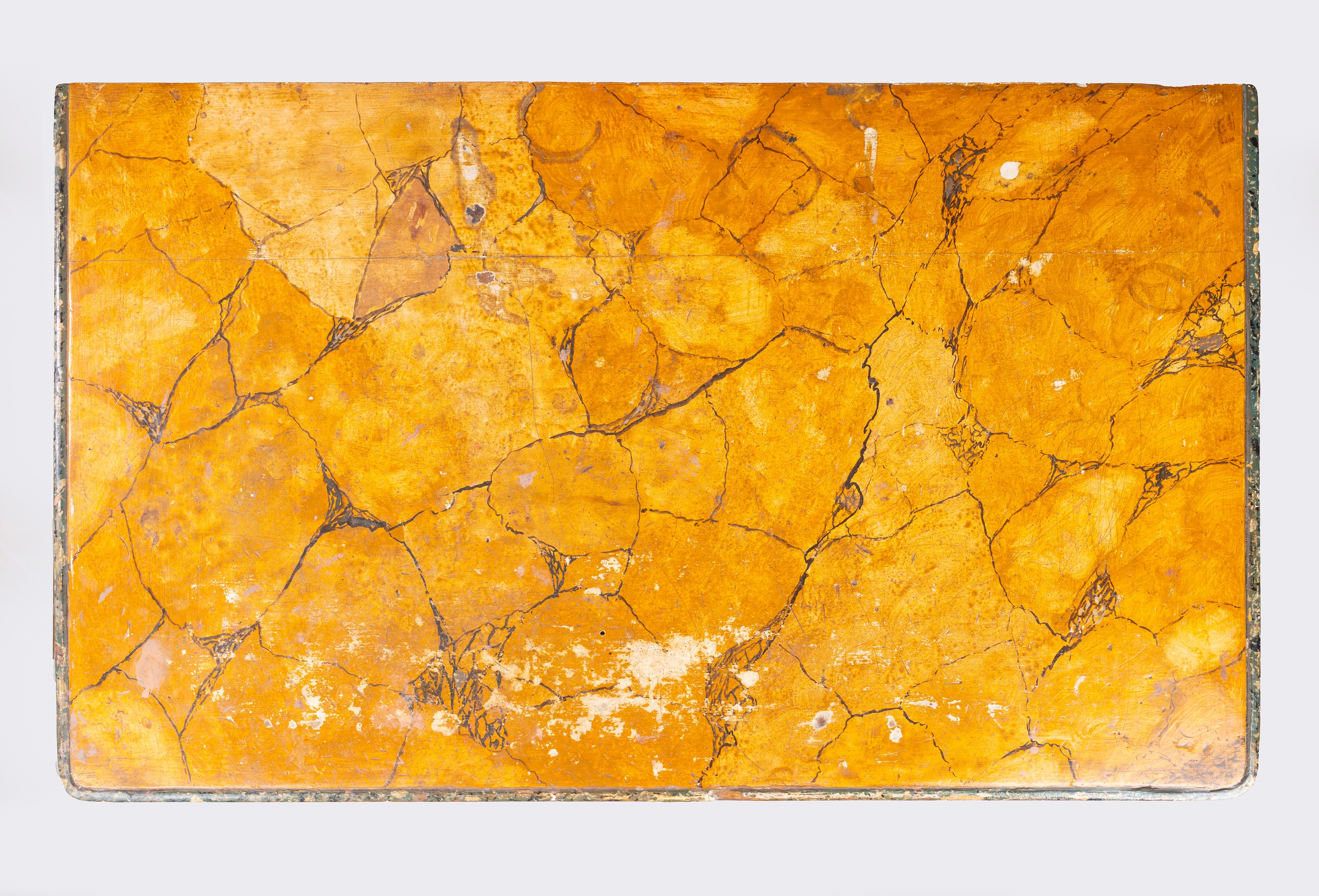 Piccolo Comò a Due Cassetti in Legno Laccato, Secolo XVIII
