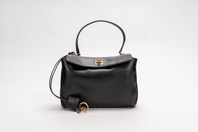Borsa Rodeo, pelle nera con tracolla staccabile