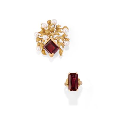 Demi-parure con Granati