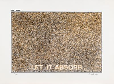 The desert (let it absorb), serigrafia a colori, es. 78/100