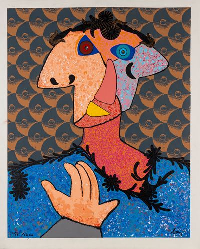 Do Baj Yourself - Serigrafia e collage su tela, edizione 951/1200
