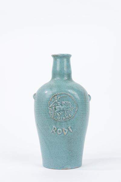 Bottiglia da Liquore in Ceramica, Icaro Rodi
