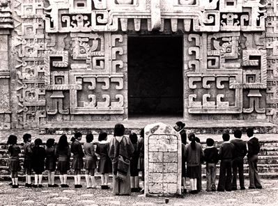 Mexico. Museo di Antropologia, stampa vintage alla gelatina ai sali d'argento