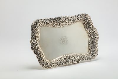 James R. Armiger & Co., Vassoietto da posta in argento 925, New York, circa 1890