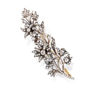 Floral ramage brooch