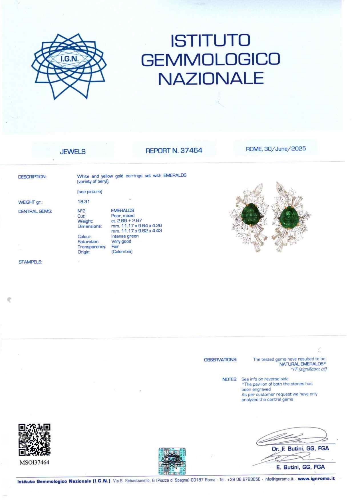 Orecchini con Smeraldi