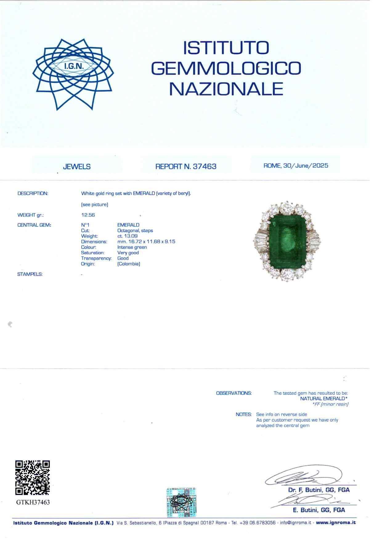 Anello con Smeraldo