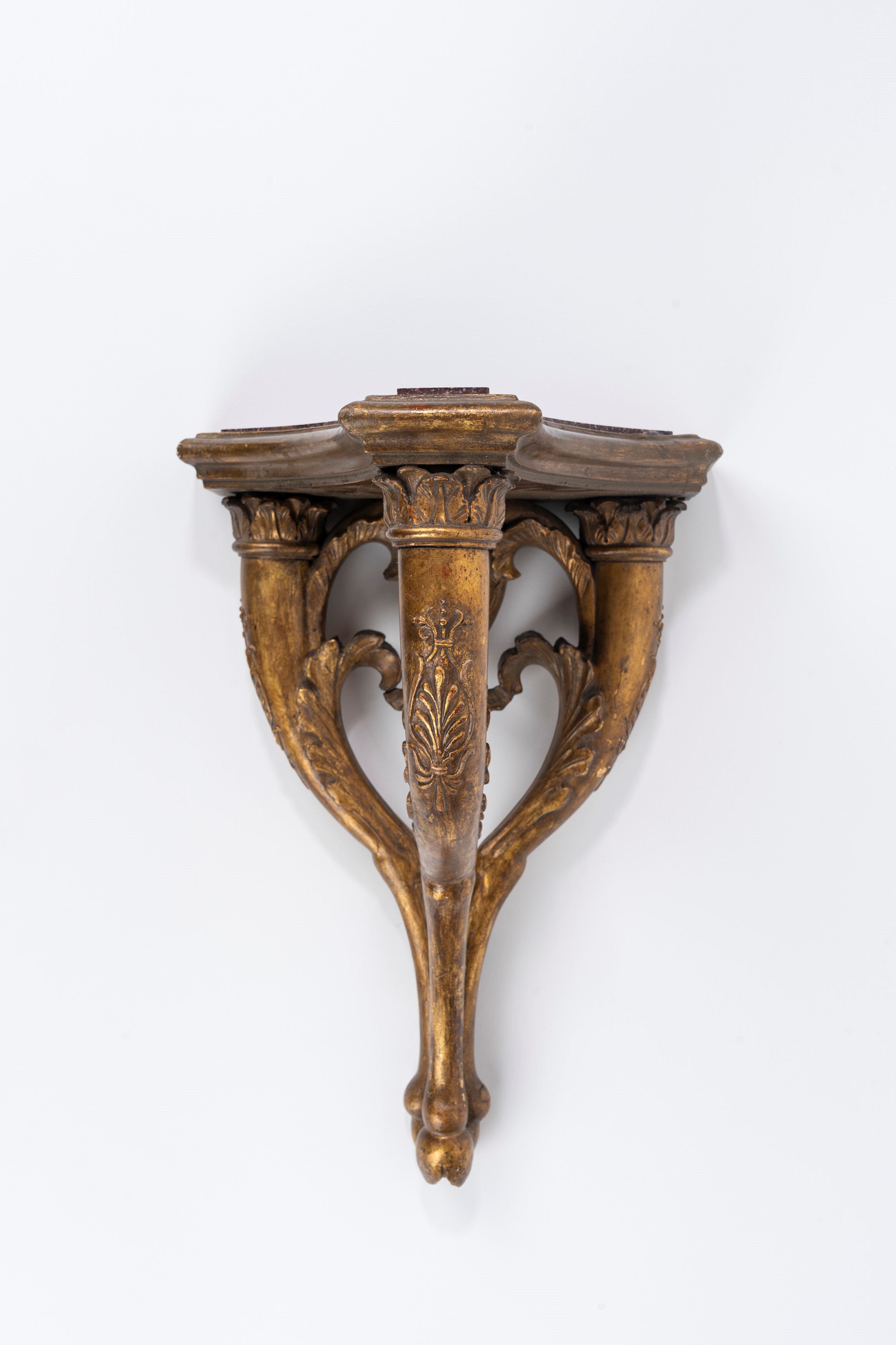 Mensolina Carlo X a Volute con Piano in Porfido, Secolo XIX