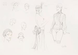 Leone Frollo - Mona Street and her companions 80s | Le donne