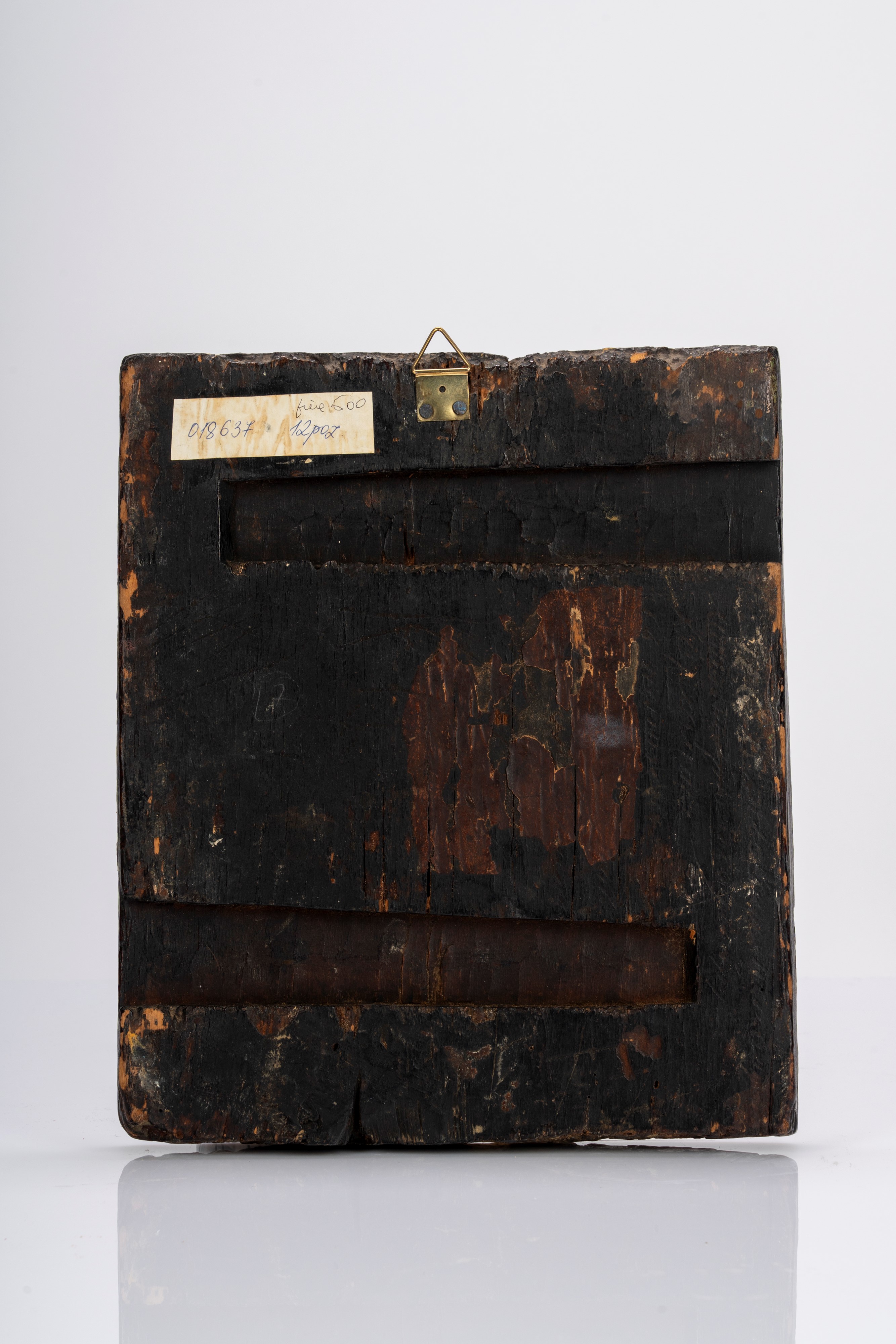 Icona su tavola raffigurante santi. Russia, fine secolo XVIII