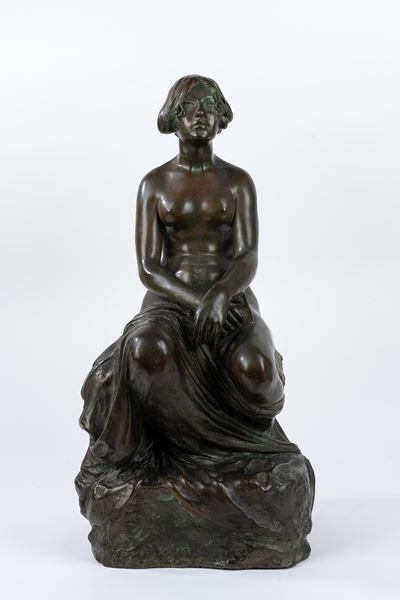 Nudo di Giovane Donna Seduta