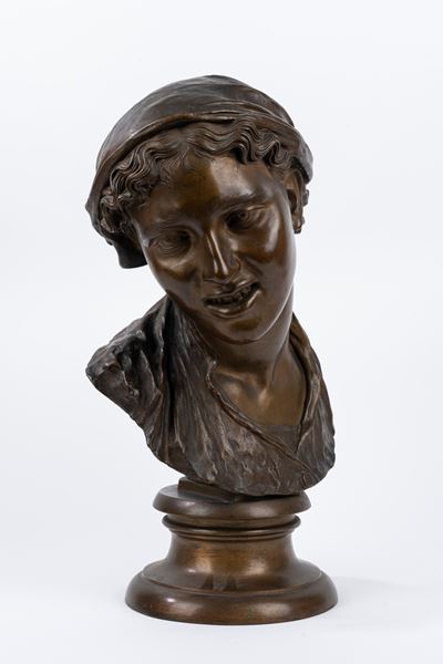 Busto di Giovane Donna con Fazzoletto in Testa (carmela)