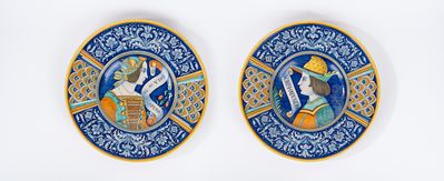 Due Piatti in Maiolica di Deruta