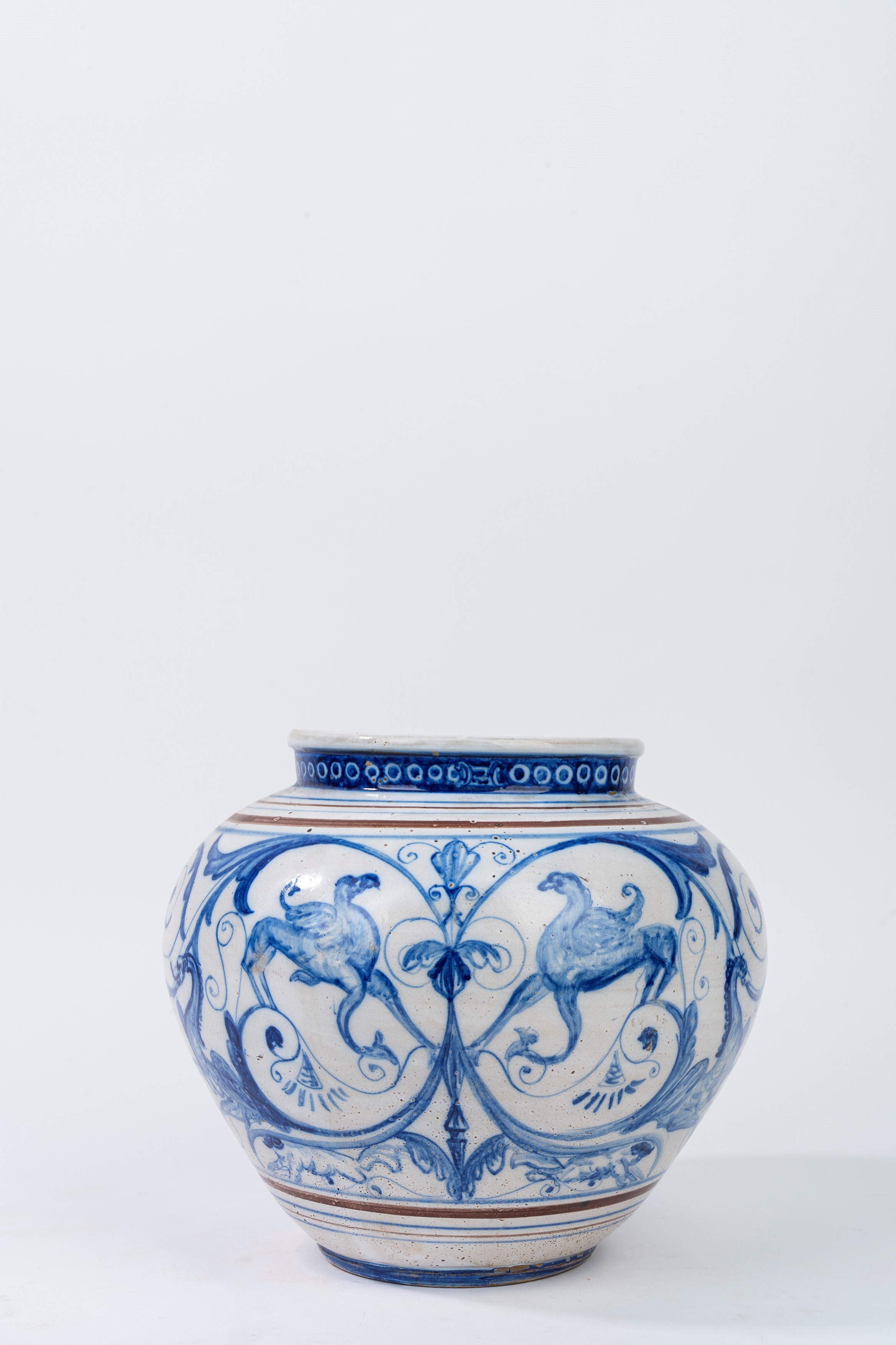 Cachepot in Maiolica