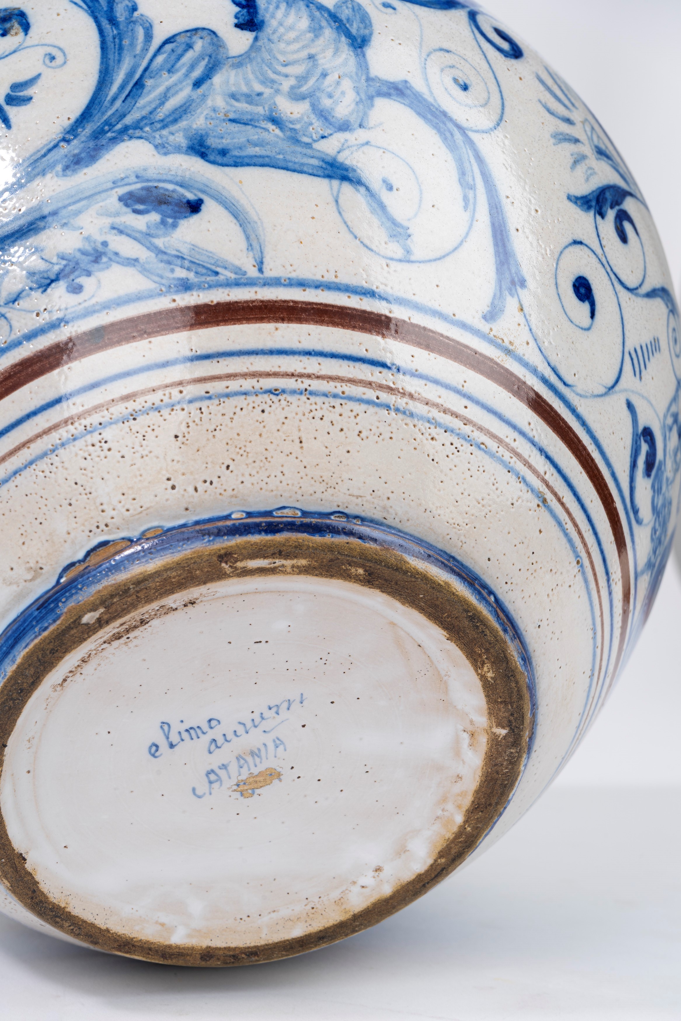 Cachepot in Maiolica